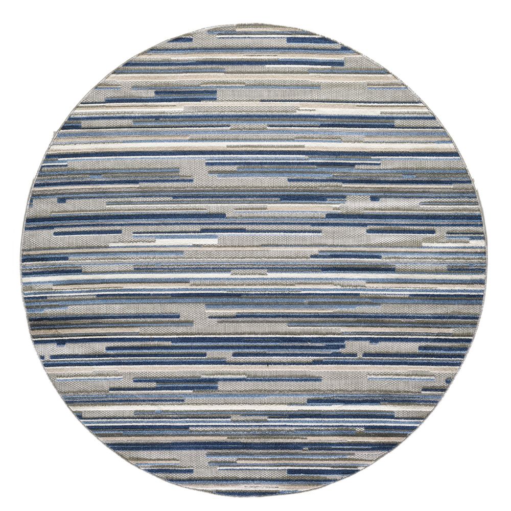KAS CAA6920 Calla 7 Ft. 10 In. Round Rug in Blue